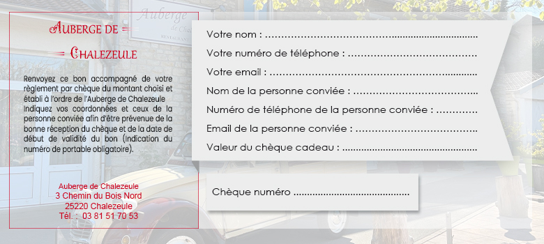 Cheque cadeau